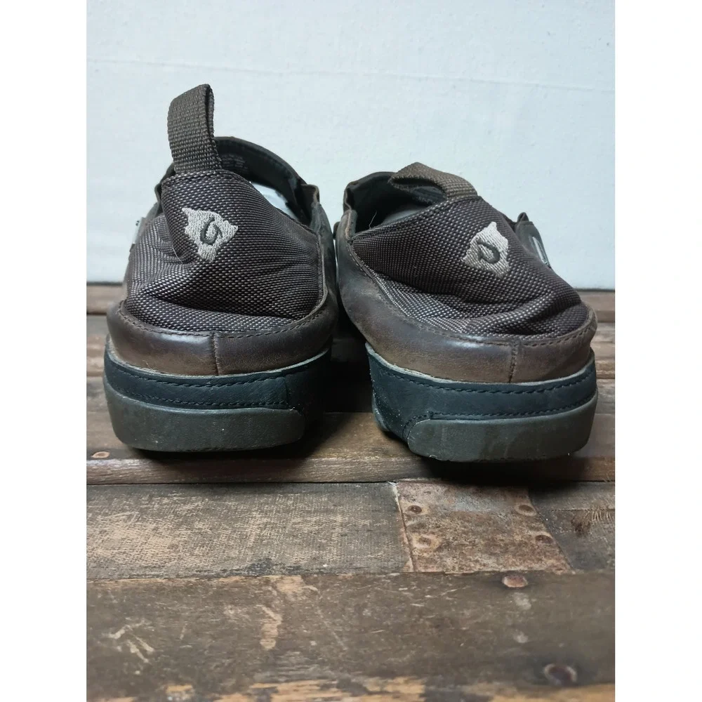 OluKai Leather Loafer‎ Slip On Comfort Casual Shoes Brown Mens Size M14